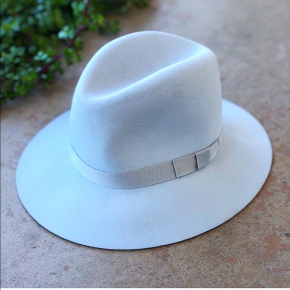 cream floppy felt hat
